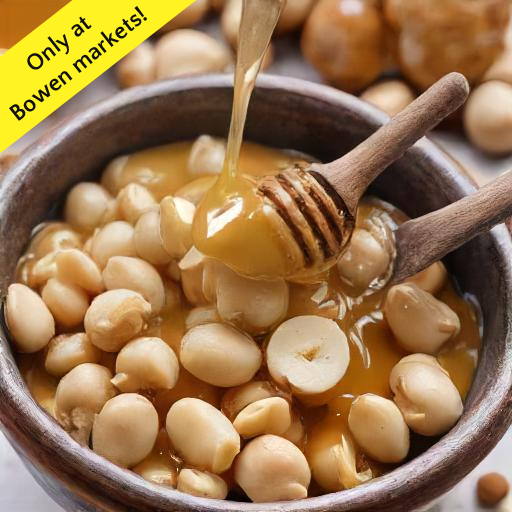 Honey Roasted Macadamia Nuts (200g) - only available at Bowen markets!